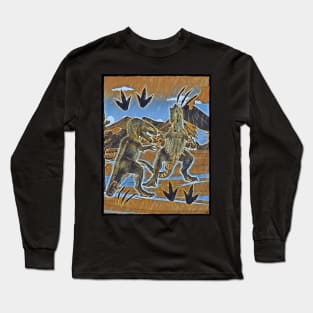 The dinosaur in fight Long Sleeve T-Shirt